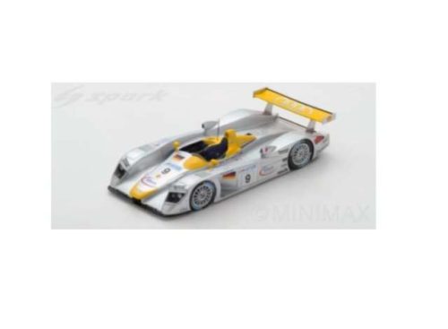 2000 Audi R8 #9 S. Ortelli/A. McNish/L. Aïello  2nd Le Mans *Resin Series*, ezüst/sárga