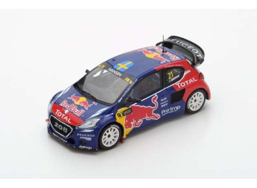 2016 Peugeot 208 WRX #21 Winner World RX of France Timmy Hansen *Resin Series*, kék/piros/sárga