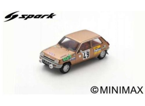 1975 Renault 5 LS #49 A. Follin/P. Bertrand Monte Carlo Rally *Resin Series*, narancs