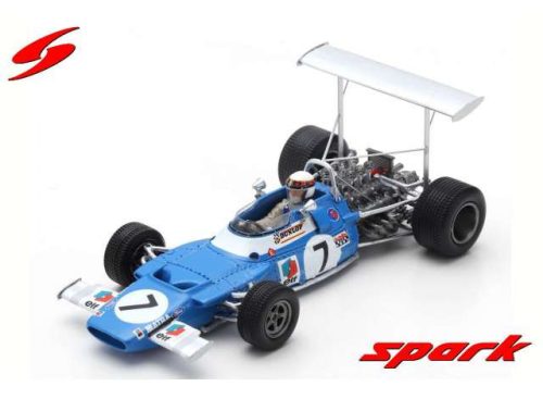 1969 Matra MS80 #7 Jackie Stewart Winner Spanish GP, kék/fehér