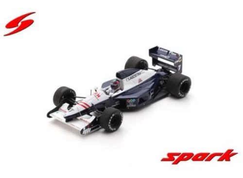 1:43 1992 Brabham BT60B #7 Eric van de Poele South African GP 1992 *Resin Model*, fehér/kék