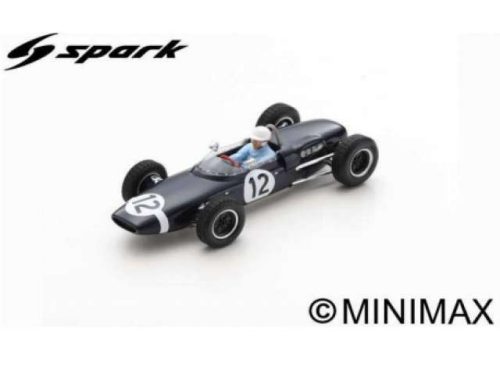 1962 Lotus 18-21 #12 Maurice Trintignant Winner Pau GP *Resin Series*, fekete/fehér