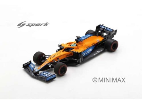 2021 McLaren MCL35M McLaren F1 Team #3 Daniel Ricciardo 7th bahrain GP *Resin series*, narancs/kék