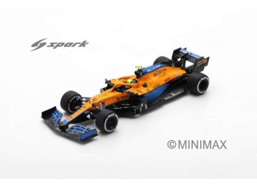 2021 McLaren MCL35M McLaren #4 Lando Norris 2nd Italian GP *Resin Series*, narancs/kék