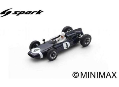 1961 Cooper T53 #4 Stirling Moss Winner International Trophy *Resin Serie*, fekete/fehér