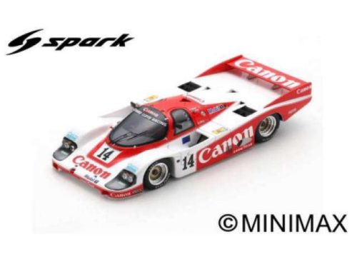 1985 Porsche 956 No.14 J. Palmer/J. Weaver/R. Lloyd 2nd 24H Le Mans *Resin Series*, fehér/piros