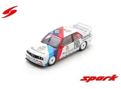 1:43 1992 BMW E30 M3 #15 Roberto Ravaglia DTM 1992, fehér/kék/piros