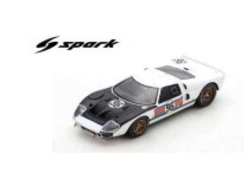 1:43 1966 Ford GT40 MK2 #96 5th Daytona Amon/McLaren *Resin Series*, fehér/fekete