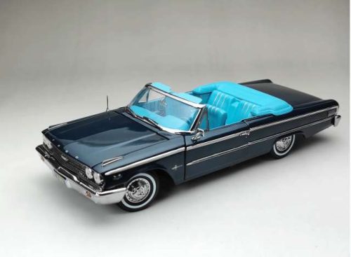 1963 Ford Galaxie 500 open convertible, oxford kék