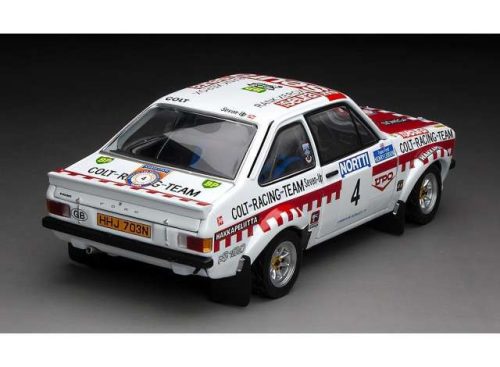 1:18 1975 Ford Escort RS1800 #4 T.Makinen/H. Liddon 1000 Lakes rally, fehér/piros