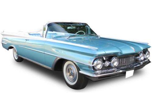 1:18 1959 Oldsmobile 98 open convertible, aqua mist metallic 