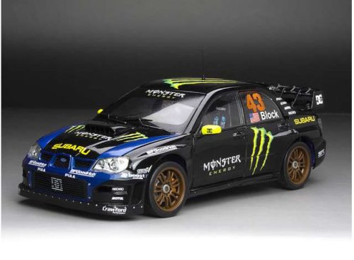 1:18 2008 Subaru Impreza WRC06 #43 Ken Block, fekete/kék